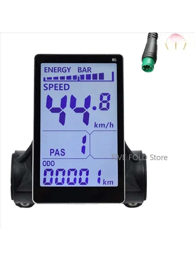 AliExpress M5 Electric Bike LCD Display Meter 24V 36V 48V 60V E Scooter LCD Panel Screen for Mountain Electric Bike(5PIN)