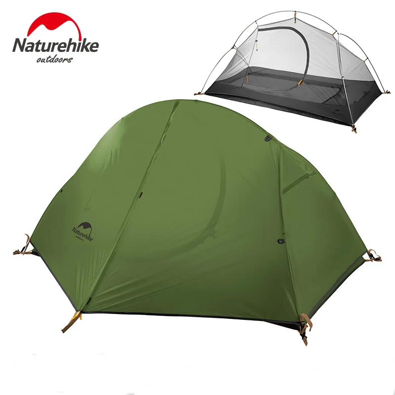 Imagem -02 - Naturehike-ultraleve Único Camping Tent ao ar Livre Impermeável Mochila Trekking Caminhadas Ciclismo Pessoas Pessoa Pu4000