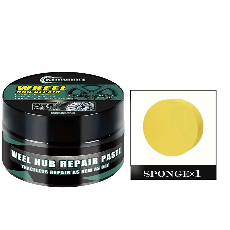 معجون إصلاح عجلة السيارة لسبائك الألومنيوم وعجلات الكروم وإزالة الخدوش والبهتان والأكسدة، ري فضي أبيض وأسود