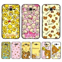 Cute Rilakkuma Phone Case For Redmi 8 9 10 pocoX3 pro for Samsung Note 10 20 for Huawei Mate 20 30 40 50 lite