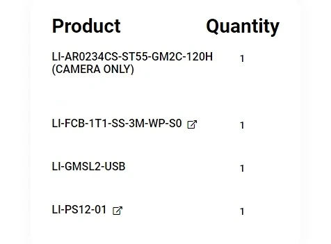 Leopard Imaging LI-USB30-AR0234CS-ST55-GM2C-120H 2.3MP USB 3.0 Fakra Camera Gesture Recognition, Iris Scanning, Virtual Reality