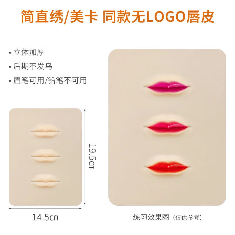 

Практика татуировки Кожа лица 3D Силиконовый Перманентный Макияж Микроблейдинг Брови Губы Подводка Глаз Косметика Красота Женщины Лицо Татуировки Поставка