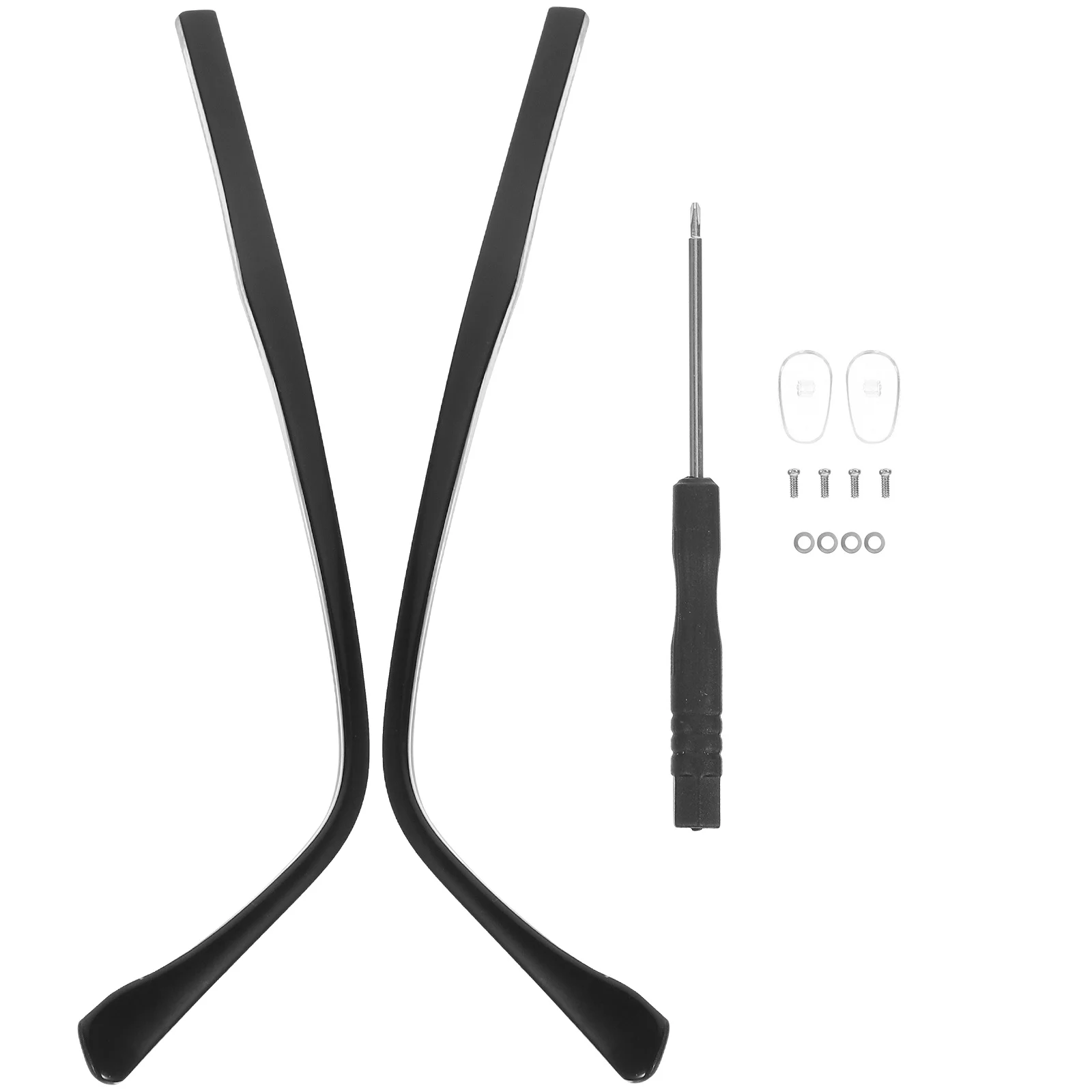 

1Set Universal Glasses Replacement Temple Metal Arm Legs for Eyeglasses Repair Kit Comfortable Non-Slip Long-Lasting Temples