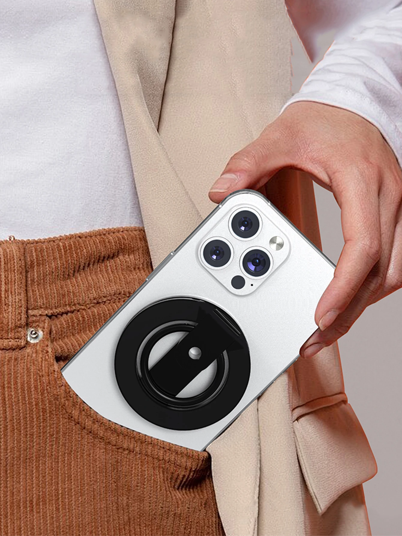 Für magnetischen Fingerschließe, 4 Abschnitte, doppelseitige magnetische Saugkraft, 1 Stück, ultraleicht und ultradünn, starke Saugkraft, drehbar, 360 Grad ° – Detail 8