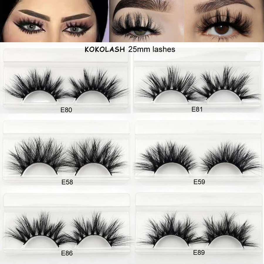 

25mm Lashes 3D Mink Eyelashes With Box Faux Cil Cruelty Free 25mm Mink Lashes Handmade Crisscross Dramatic Eyelashes Makeup Lash