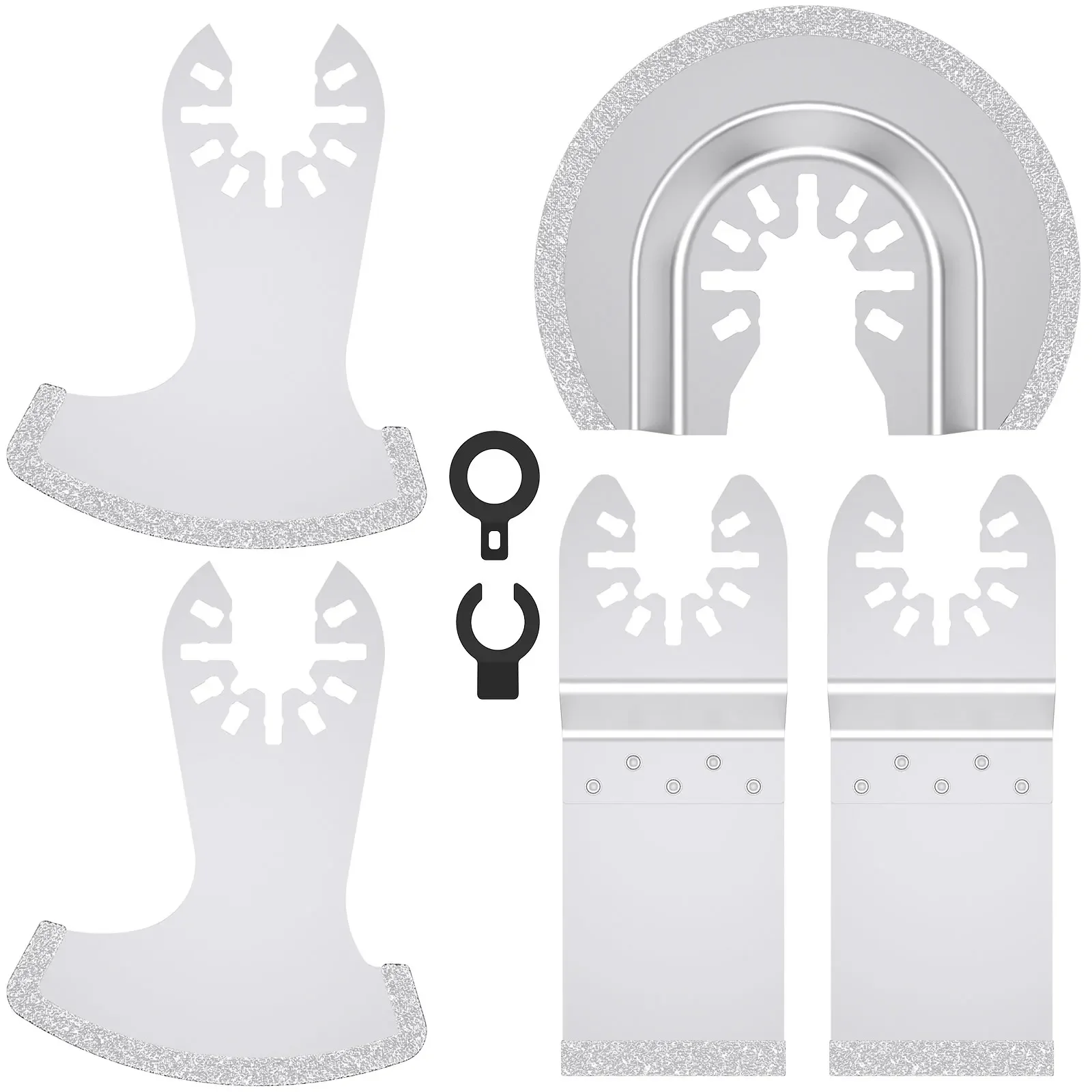 

5Pcs Tile Grout Remover Blades Diamond Oscillating Tool Saw Blades Multi Tool Grout Removal Blades for Home Tile Grout Removal
