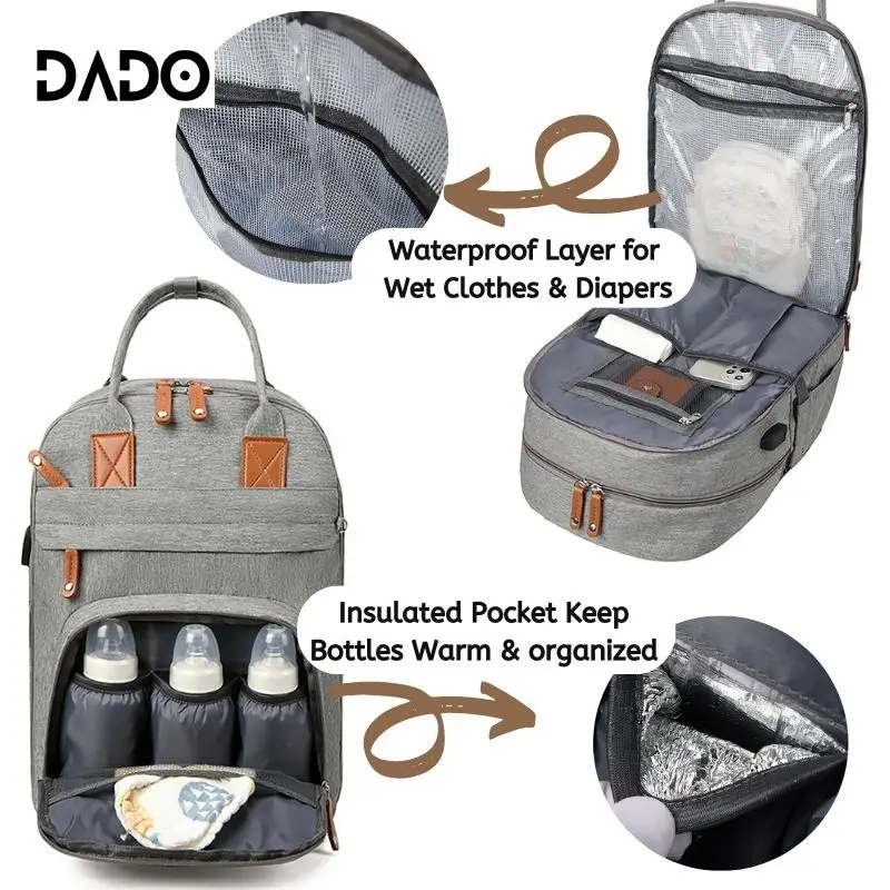 black leather like backpack Darren Black Leather Backpack
