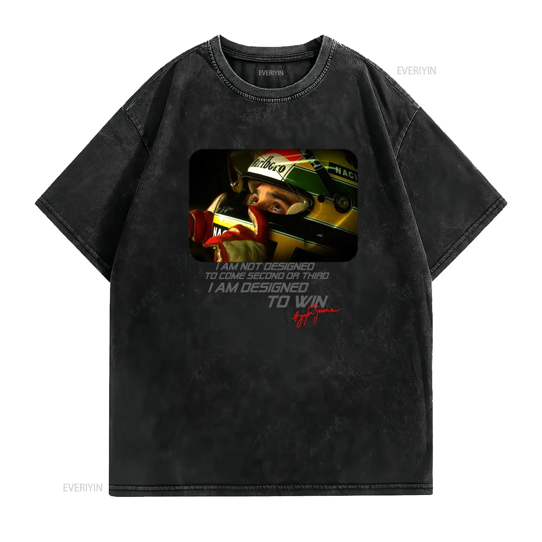 Nuova T shirt Popolare Ayrton Se N Nawin Taglie Forti Girocollo Stile Casual Tessuto Leggermente Elasticizzato Perfetta per
