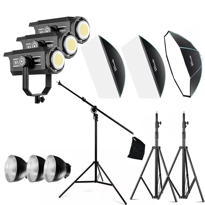 

Professional Photographic Lighting Kit Softbox Stand 300W LED Light for Video Shooting Photo Studio Accessories