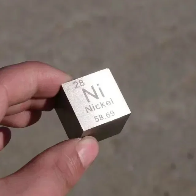 Nickel Metal 1 Inch 25.4mm Density Cube 99.5% Pure