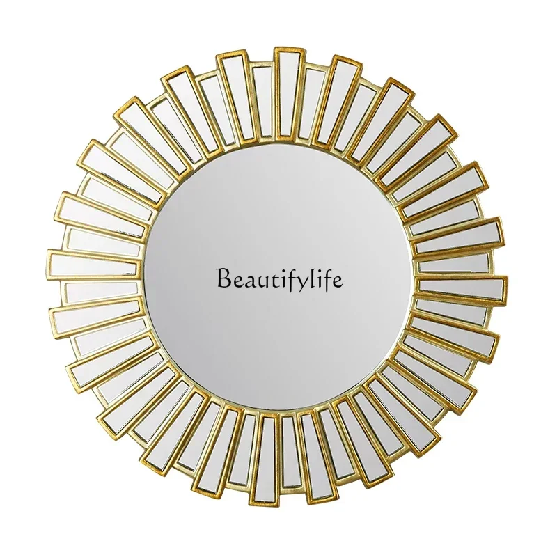 

Wall Sun Decoration round Wall Hanging Mirror Hallway Wall Mirror