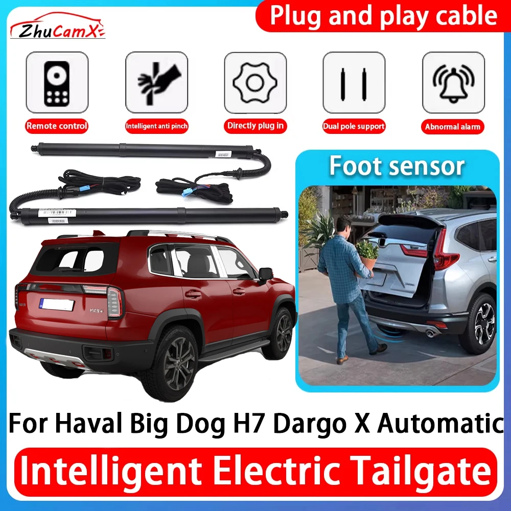 

ZhuCamX Car Power Trunk Electric Suction Tailgate Intelligent Tail Gate Lift Strut For Haval Big Dog H7 Dargo X Automatic