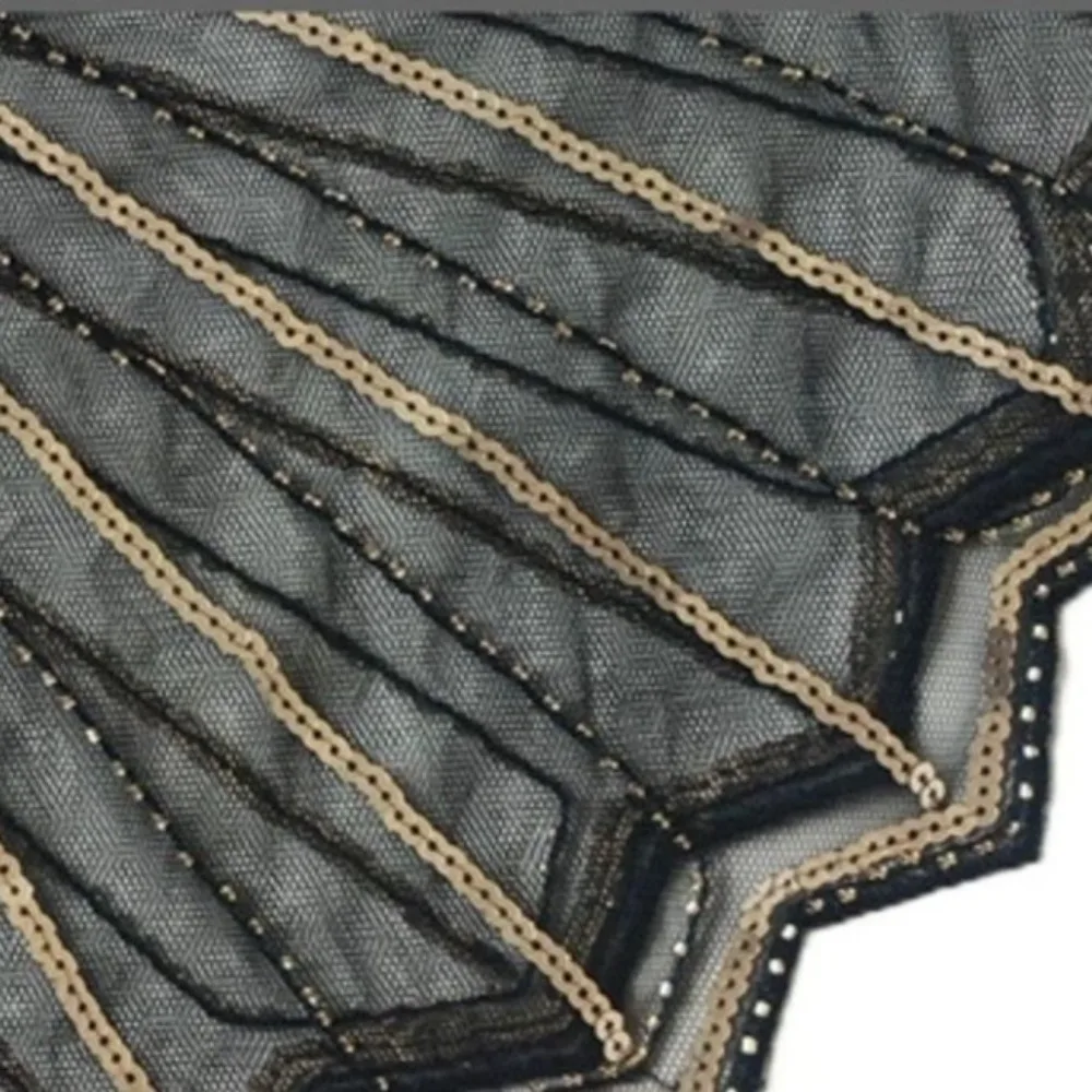 

Женская шаль с блестками, украшенная бисером, сетчатая короткая вечерняя накидка, винтажный аксессуар для платья, вечерние шаль для свадьбы