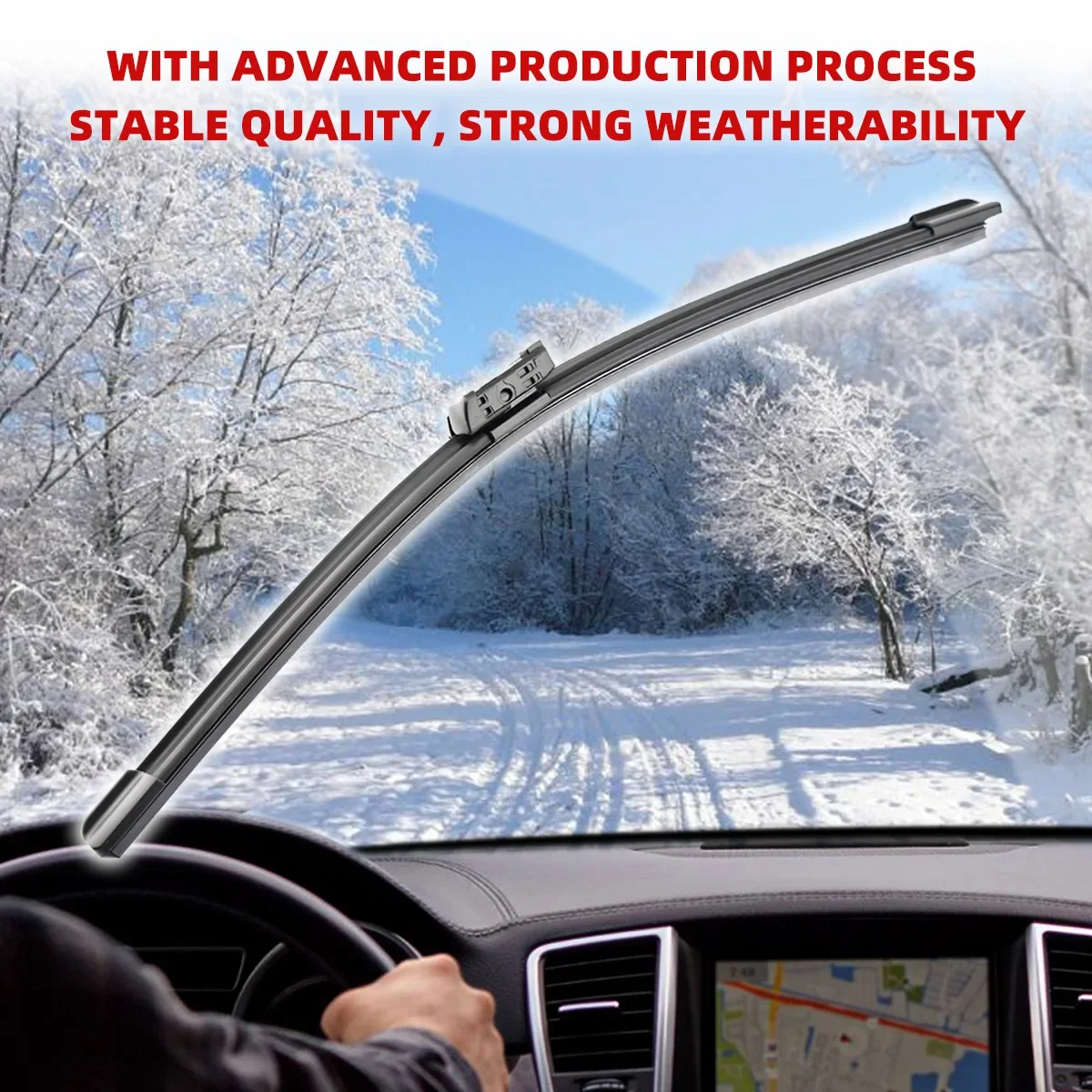 

2 шт. универсальные автомобильные щетки стеклоочистителя U-образной формы, мягкие резиновые бескаркасные дворники, прочные, снижающие шум, автомобильные дворники 16" 18" 19" 21" 22" 24"