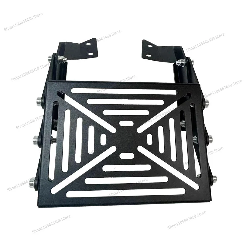 Suitable for RS150 motorcycle movable trunk rack, trunk telescopic bracket, black sliding movable tail rack