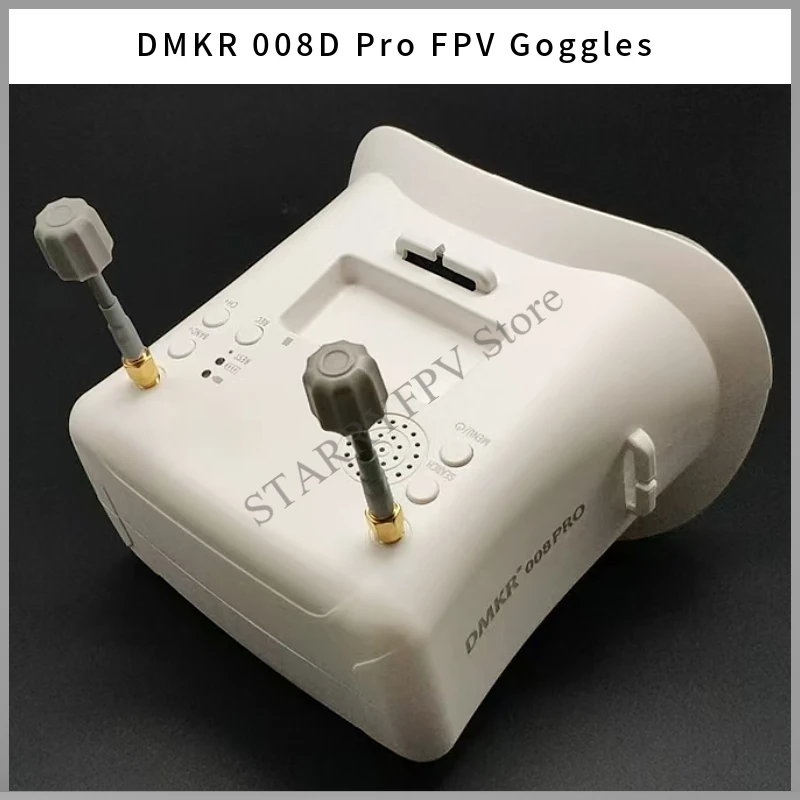 

DMKR 008D PRO 5.8G 40-канальные очки FPV с автоматическим поиском Встроенный видеорегистратор Аккумулятор 2000 мАч 4,3-дюймовый ЖК-экран для RC FPV Фристайл Гонки