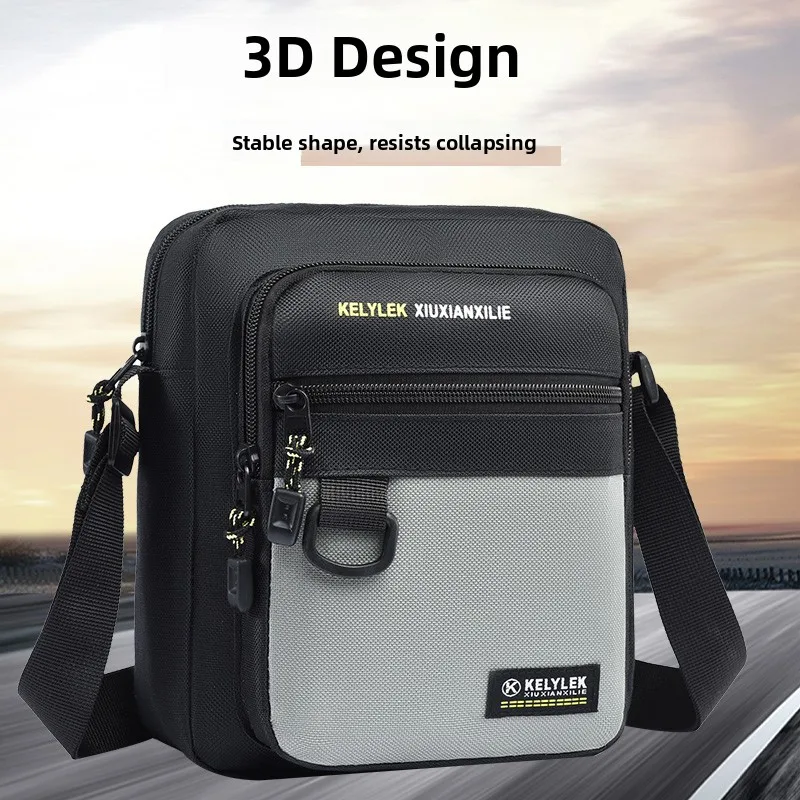 

Большая мужская сумка через плечо из ткани Capaci Ox для спорта на открытом воздухе, водонепроницаемая сумка через плечо с мягкой ручкой, повседневная сумка