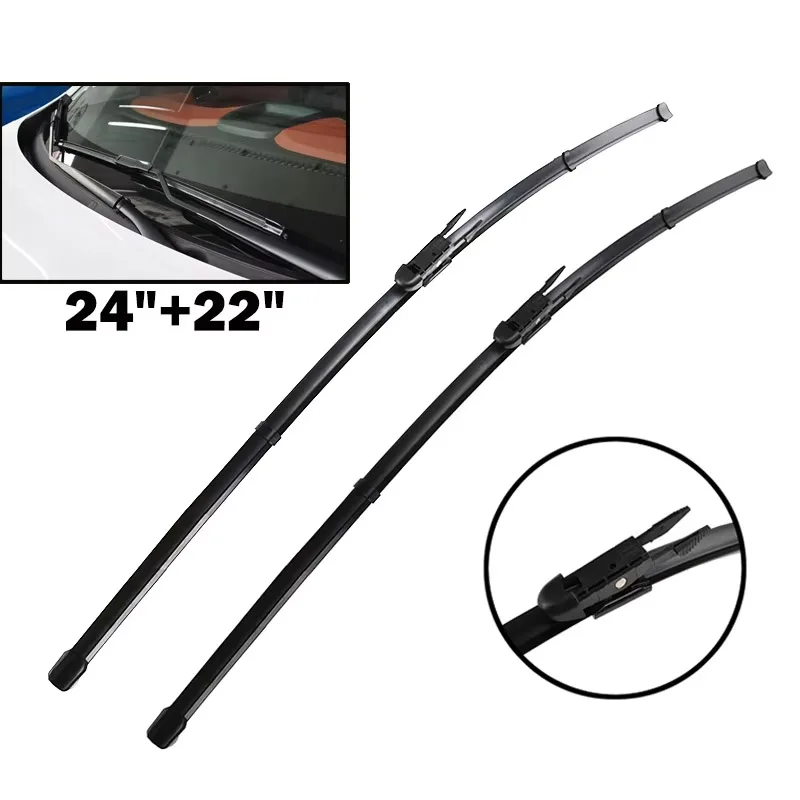 

Wiper LHD Front Wiper Blades For Volvo S60 XC70 V70 S80 XC90 Windshield Windscreen Clean Window Car Rain Brushes 24"+22"