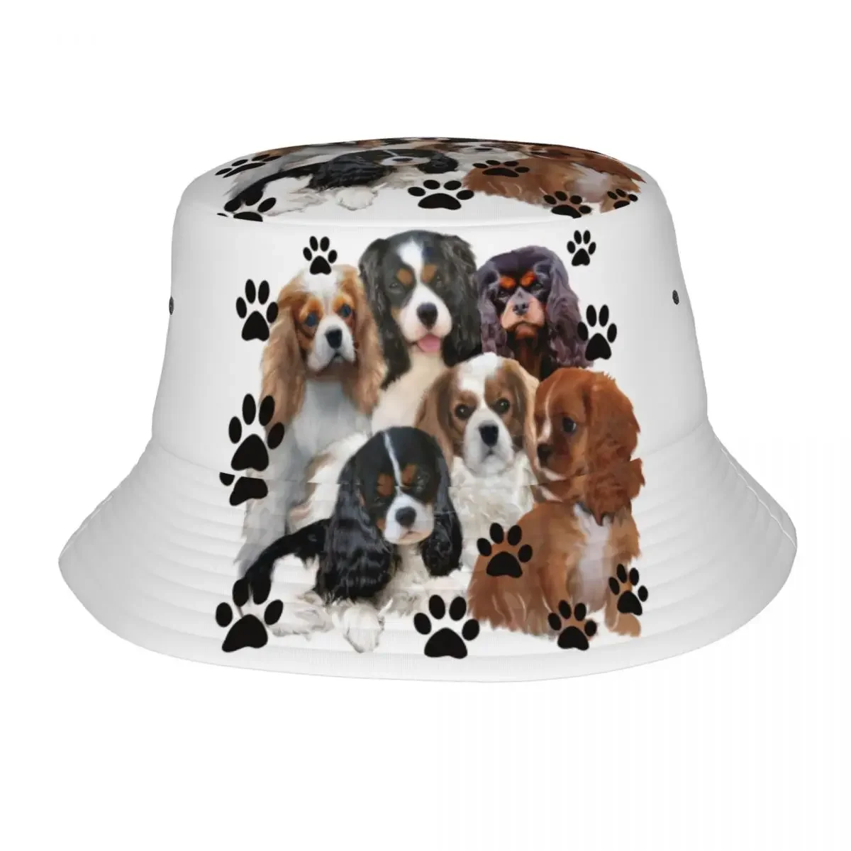 Cavalier King  Spaniel Bucket Hat Men Women Unisex Fashion Family Group Dog Lover Summer Fisherman's Hat