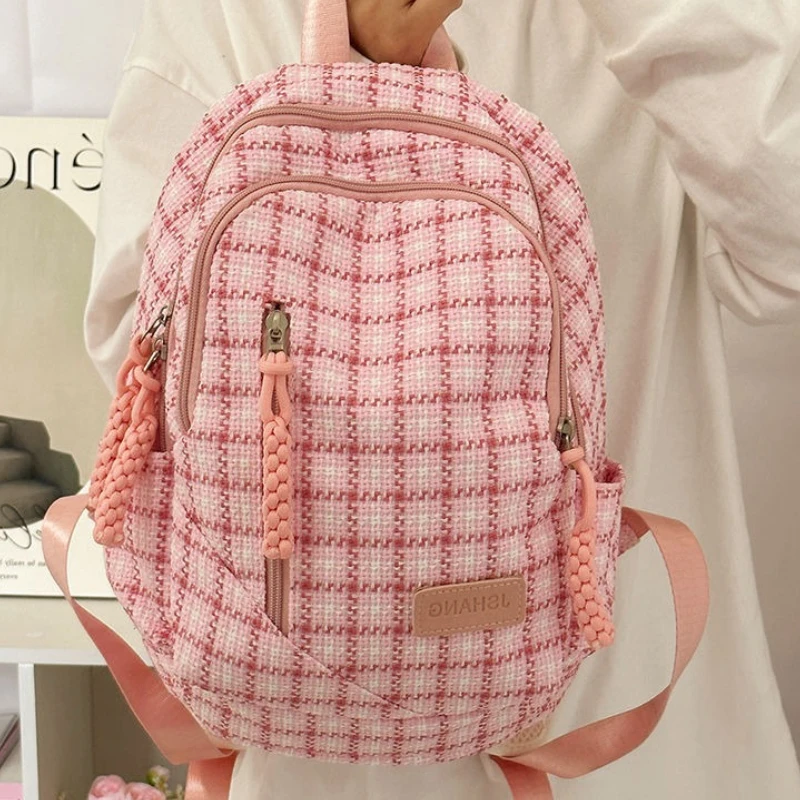 

Легкий школьный рюкзак, большой школьный рюкзак, повседневный студенческий рюкзак с несколькими карманами, женский рюкзак, модная подростковая школьная сумка