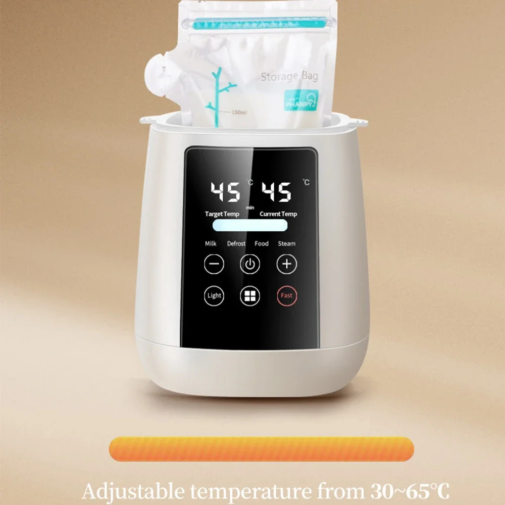 Bottle Warmer Water Bath Nutri Baby Bottle Warmer Fast Easy Milk Warmer for Breastmilk Formula Auto Timer Defrost Sterilize Keep