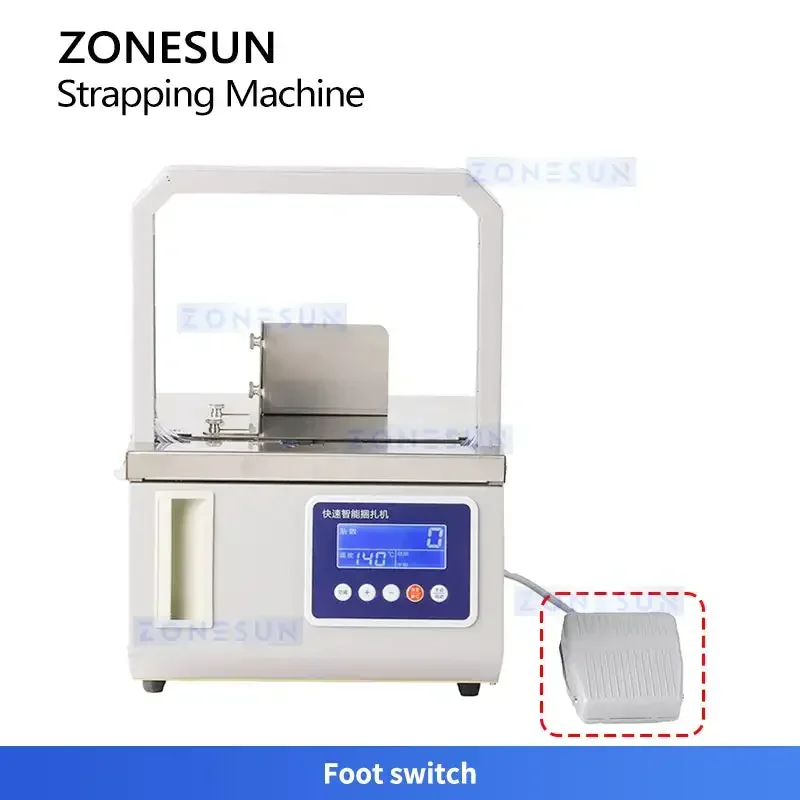 ZONESUN ZS-SKZ1 Szybka maszyna do bandowania OPP/papieru do żywności, pudełek i innych produktów