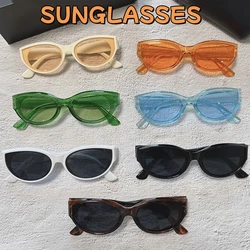Fashion Vintage Oval Frame Sunglasses Summer UV400 Sun Shades for Women Outdoor Travel Street Style Sun Glasses Driving Goggles