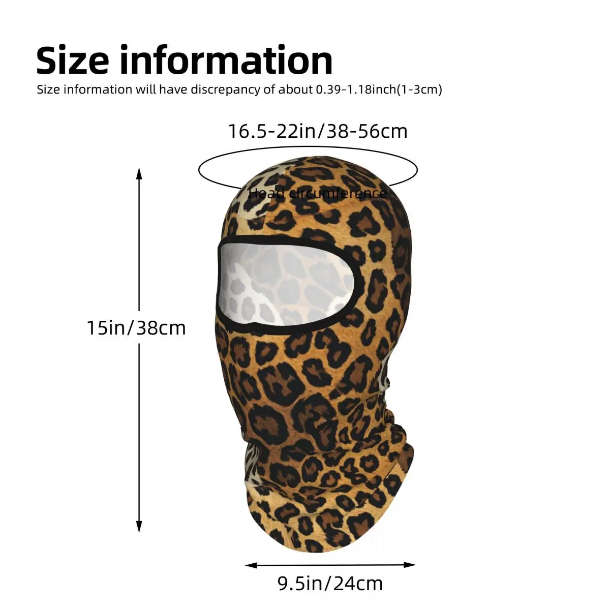 Leopards Balaclava Full Face Mask Breathable Motorcycle Winter Warm Full Cover Caps Neck Windproof Dustproof Cycling Caps