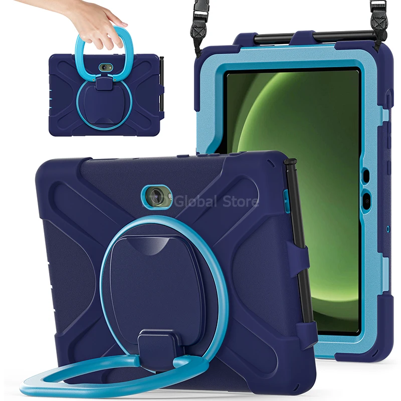 

Protective Case For Galaxy Tab Active 5 4 Pro 10.1 2025 2022 2019 X350 T630 T540 Tablet Case Kickstand Holder 360 Rotation Cover