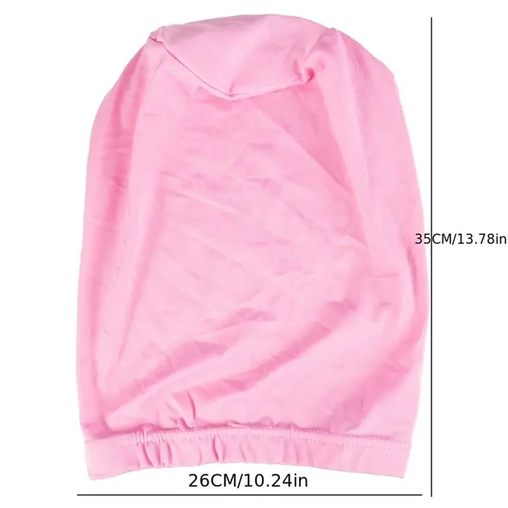 Satin Silk Bonnets For Sleeping With Tie Band, Extra Jumbo Size, Hair Care Sleep Cap For Women, Long Tie Design For Curly Hair,