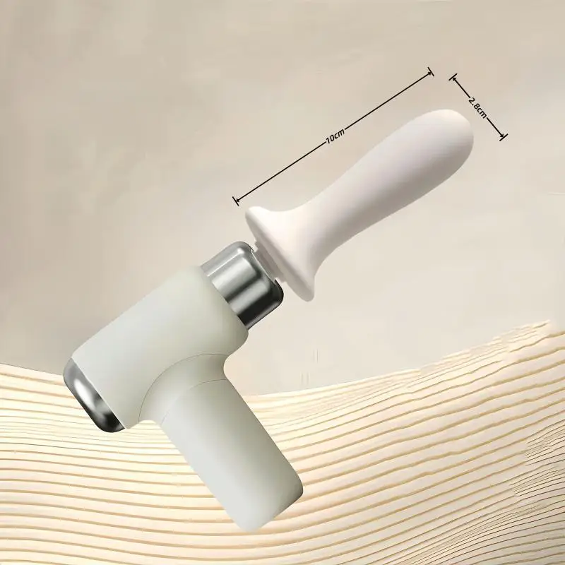 NEW Mini Massager Replaceable Massage Heads Deep Muscle Relaxation For Workout Recovery Home Office Travel