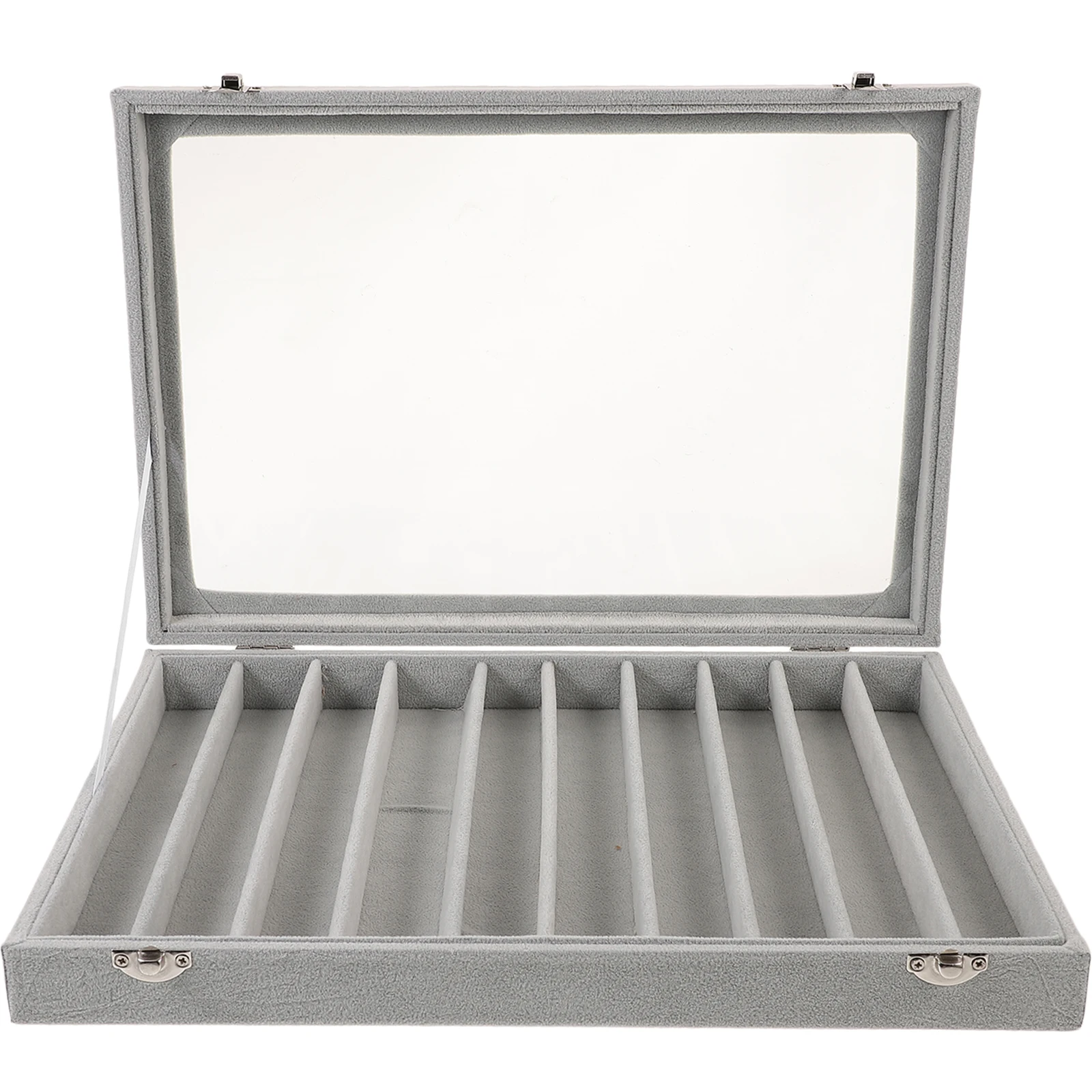 

Jewelry Storage Box Necklace Organizer Tray With Lid Bracelet Earring Holder Portable Travel Case For Necklaces Rings Brooches