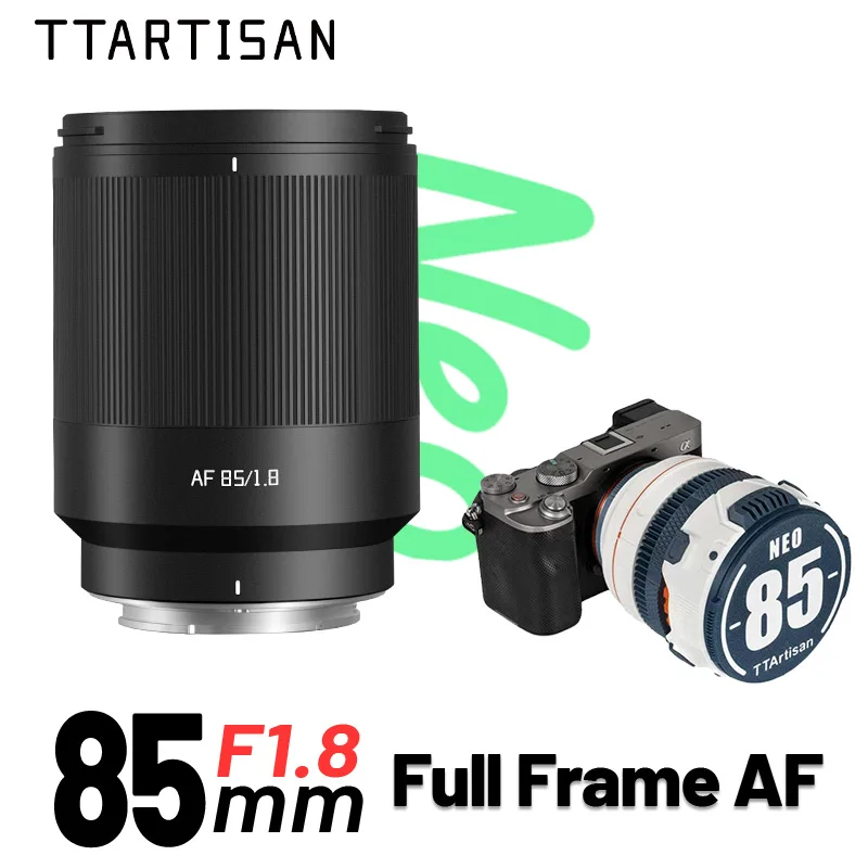 TTArtisan 85mm F1.8 NEO obiektyw bezlusterkowy z autofokusem do aparatów Sony E FE Nikon Z A7C A7R A7M A7S Z6 Z7 Z9 ZF Z6III Sigma L — 2