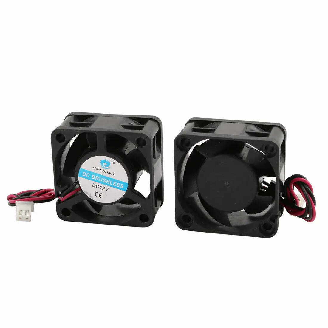 2Pcs DC12V 0.12A 40x40x20mm Brushless 5Vane Cooling Cooler Case Fan Ball Bearing