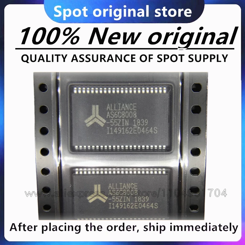 1~20PCS/LOT AS6C8008-55ZIN AS6C8008 TSOP-44 100% New Original in Stock
