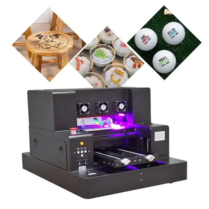 Irtop UV LED Printer A4 UV Flatbed Printer L805 Head A4 UV Printer for Golf Ball Phone case and Custom Items Printing