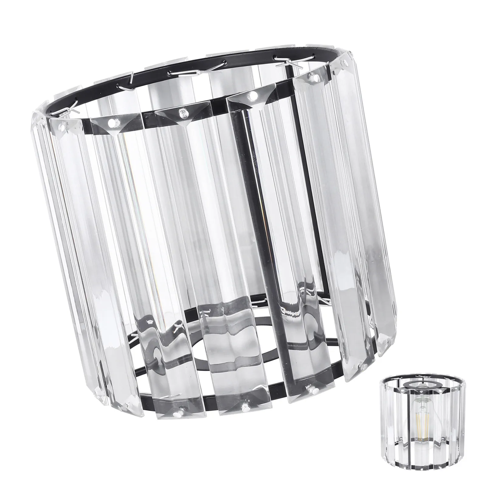 

Хрустальный светильник-абажур из кованого железа, защитный рассеиватель света для потолочного светильника, создающий теплую атмосферу