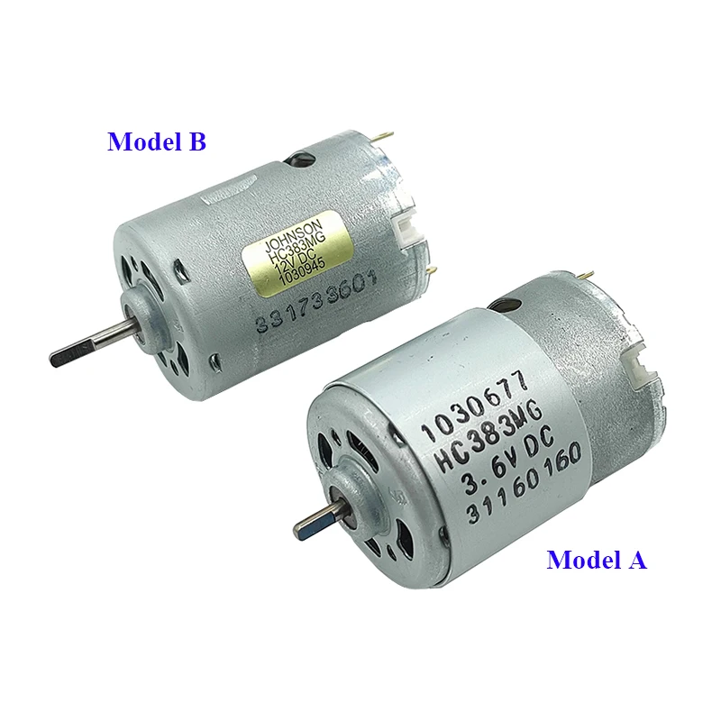 JOHNSON HC383MG Mini RS-380 Motor 3V-3.6V / 6V-12V High Speed Large Torque 28mm Electric Motor DIY Screwdriver Drill Tools