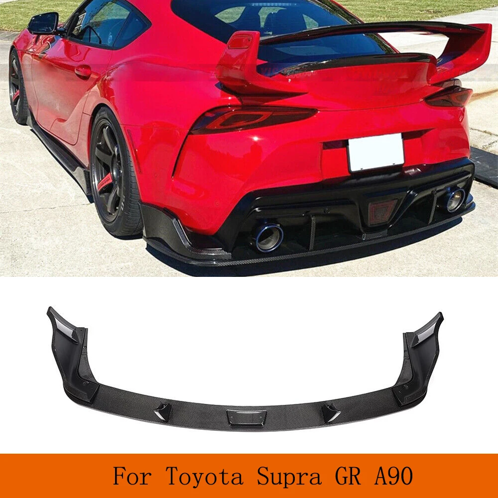 

Carbon Fiber Rear Bumper Diffuser Lip Spoiler for Toyota Supra GR A90 2019-2022 Car Rear Bumper Down Diffuser Lip Spoiler Apron