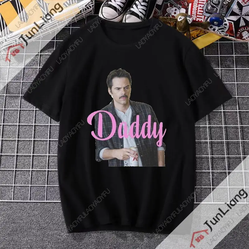 Original DILF Charlie Swan Graphic Print T-shirt Unisex Summer o collar short sleeve retro fashion casual streetwear