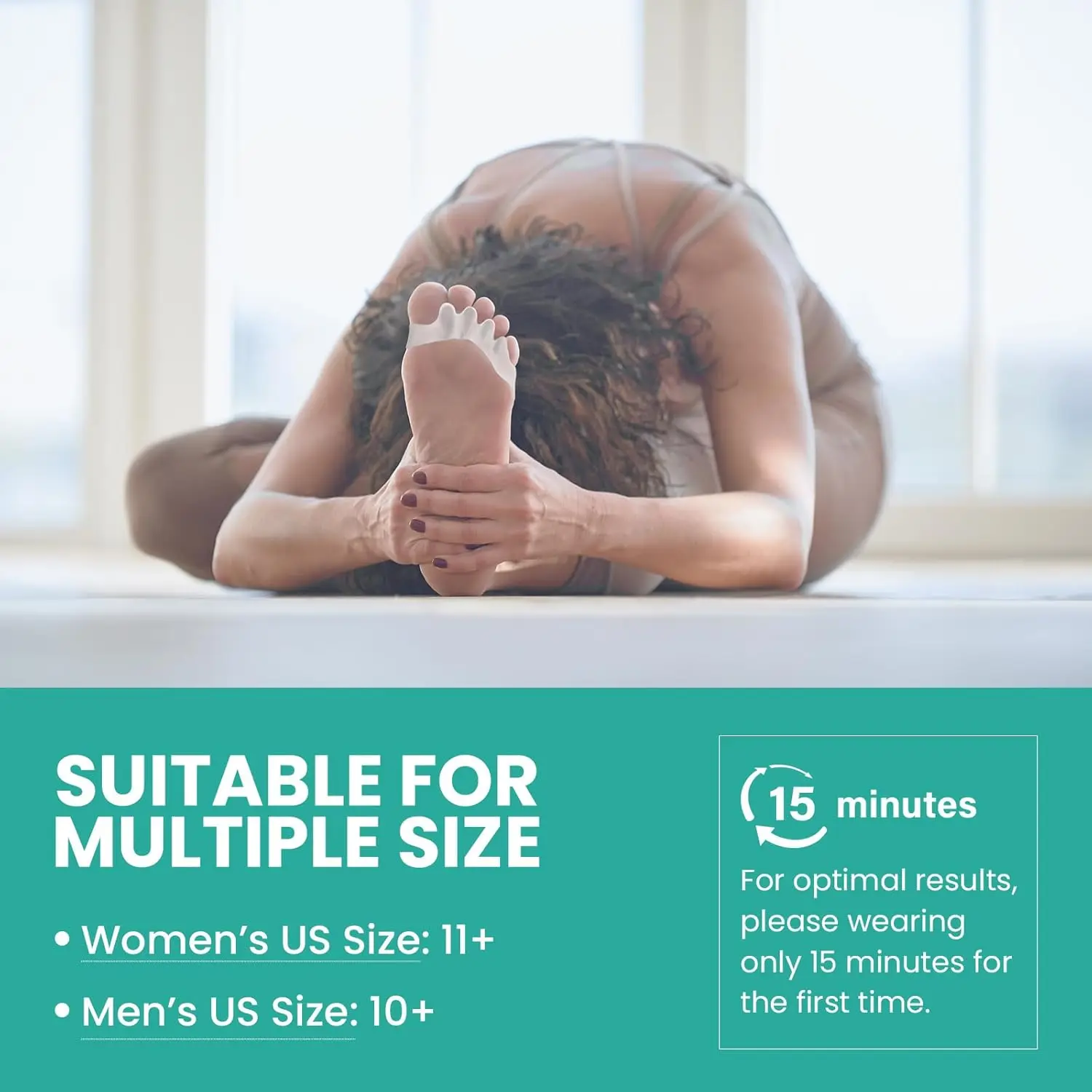 

1Pair Sumifun 5 HolesToe Separator Bunion Toes Overlap Orthopedics Hallux Valgus Correction Foot Health Care Clamp Protector