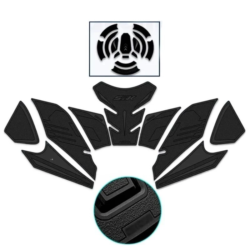 For QJMOTOR SRK421 SRK 421 GS Motorcycle Dedicated Anti-scratch Rubber Fuel Tank Pad Decorative Waterproof Protective Stickers