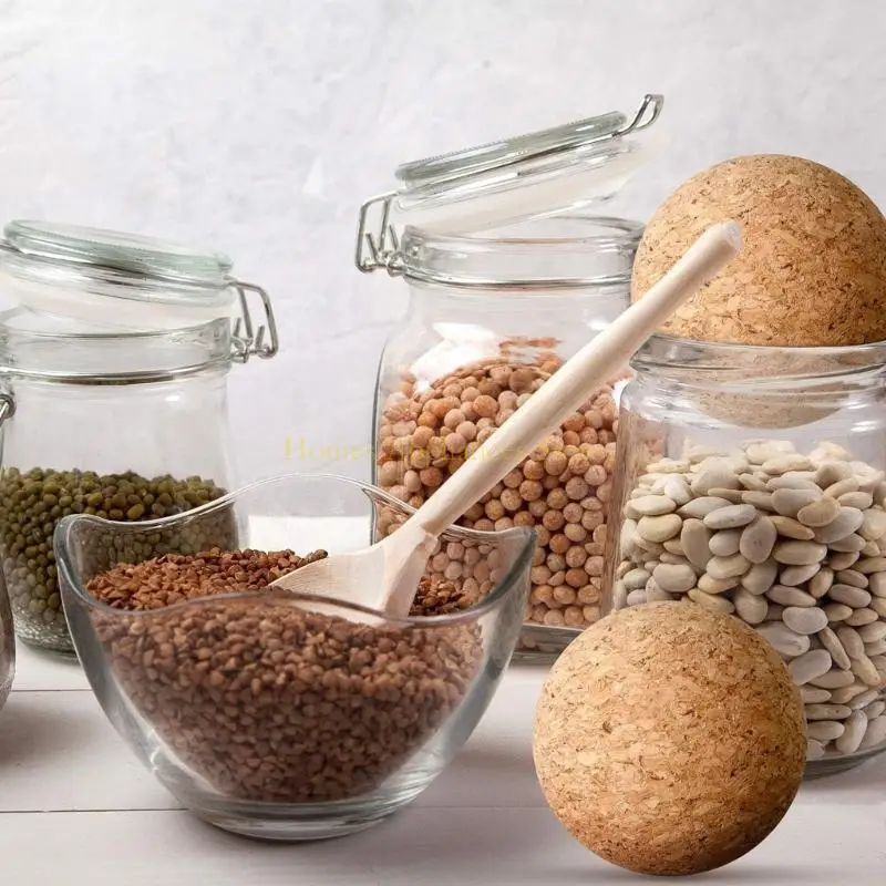 D0AB Пакет из 2 деревянных пробковых шариков замены стопора мягкие для винных бутылок