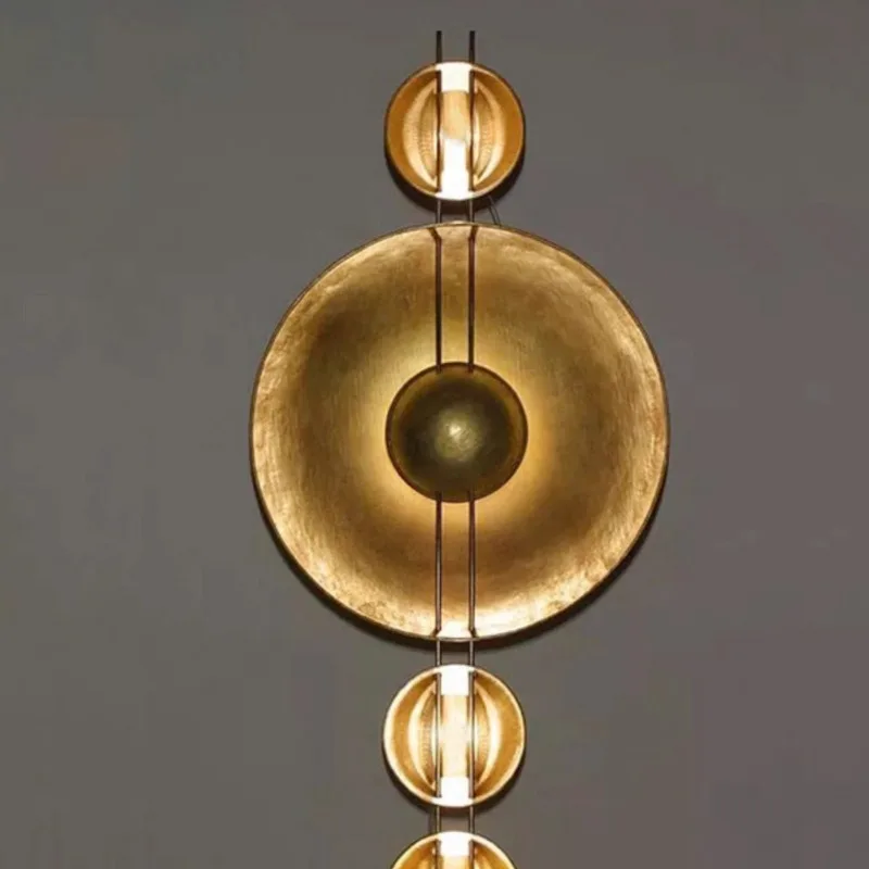 

Скандинавские железные работы, ретро настенные светильники, отель, вилла, прикроватный коридор, банкетный зал, коридор, дизайнерские длинные полосы, креативные бра