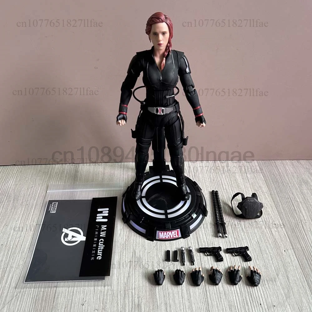 Figura de Acción Original de Marvel Avengers Black Widow con Base LED, Escala 1/7, Paquete Deluxe, Modelo de Juguete con Articulaciones Móviles, Regalo