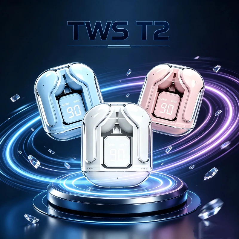 New T2 Bluetooth headset wireless Bluetooth headset HIFI sound quality headset for all smartphones