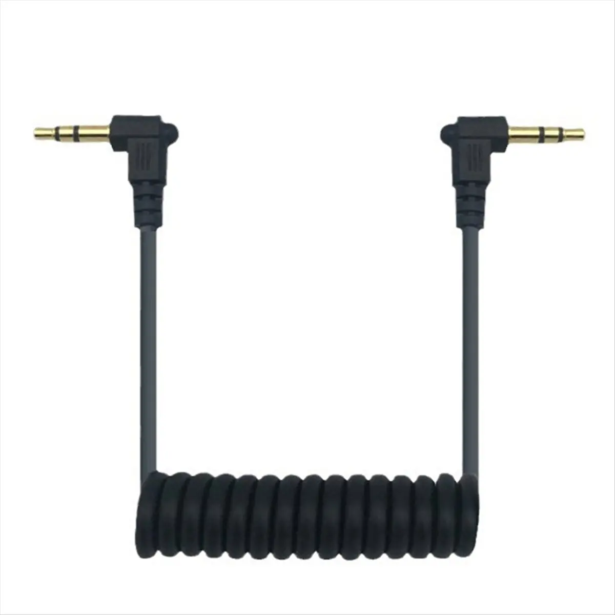 ABGN 3.5mm Cable Spring Cable for Camera Smart Phone to Mic Wireless Microphone for Camera