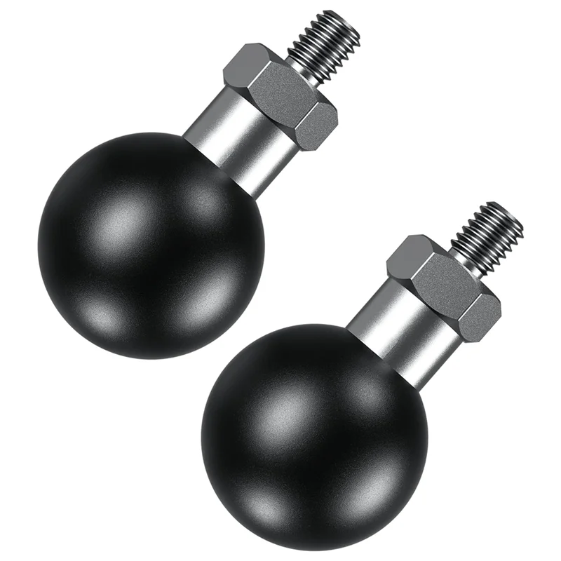 1Inch Ball Adapter with M6 x 1.0 Threaded Post Compatible for RAM Mounts B Size 1 Inch Ball Double Socket Arm