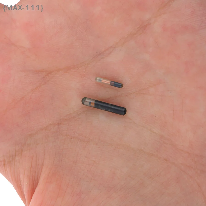 【MAX-111】134.2KHZ Microchip Animal RFID tag for Fish dog cat idetification【W1】