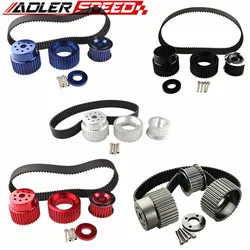 Gilmer Belt Drive Pulley Kit For Mazda RX-7 FD FC RX3 12A 13B 20B 15mm Billet Aluminum Black/Blue/Red/Titanium